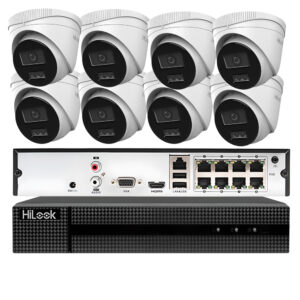 Zestaw monitoringu IP PoE HiLook 8 kamer 6MPx