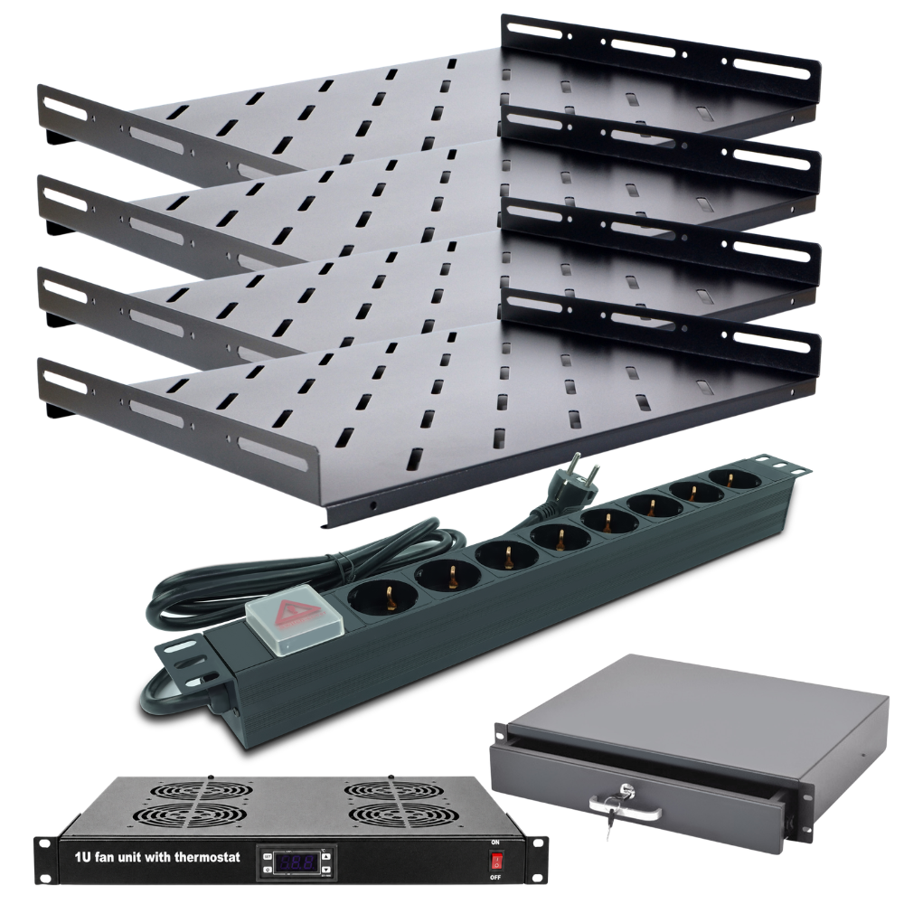 Zestaw akcesoriów rack do szafy rack