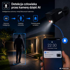 Zestaw monitoringu Dahua 8MPx 12 kamer IPC-HFW1839TC-A-IL-0280B-S6-BLACK detekcja AI