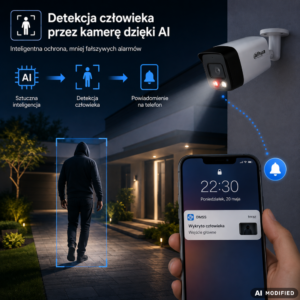 Zestaw monitoringu Dahua 8MPx 16 kamer IPC-HFW1839TC-A-IL-0280B-S6 detekcja człowieka