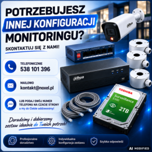 Zestaw monitoringu Dahua 8MPx 12 kamer IPC-HFW1839TC-A-IL-0280B-S6-BLACK konfiguracja