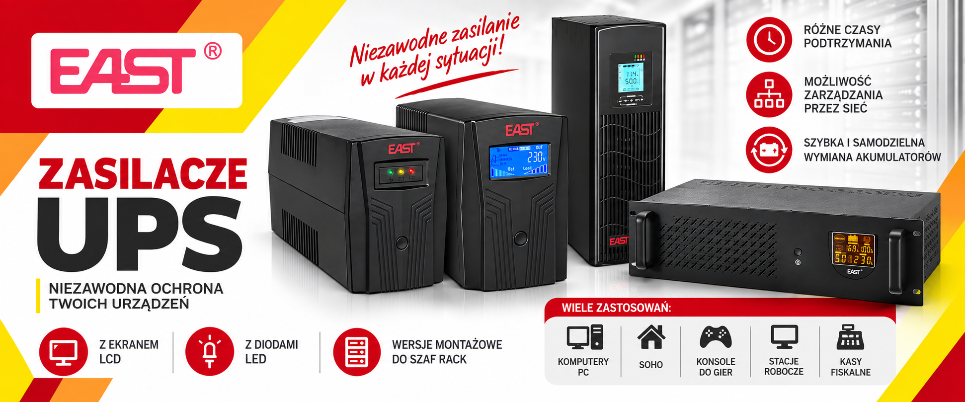 Zasilacz-UPS-baner-opisujący-możliwści-zasilaczy-awaryjnych-UPST850VAL-LED Zasilacz UPS baner opisujący możliwości zasilaczy awaryjnych UPST850VAL-LED