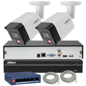 Monitoring Dahua 8Mpx 2 kamery IPC-HFW1839TC-A-IL-0280B-S6