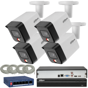 Monitoring Dahua 4 kamery 8Mpx IPC-HFW1839TC-A-IL-0280B-S6 główny zdjęcie