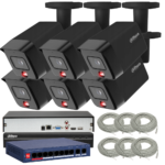 Zestaw monitoringu Dahua 8MPx 6 kamer IPC-HFW1839TC-A-IL-0280B-S6-BLACK