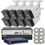 Zestaw monitoringu Dahua 8MPx 8 kamer IPC-HFW1839TC-A-IL-0280B-S6