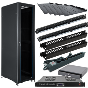 Szafa Rack 42U 600x1000 Racktel RL-6042SR zestaw
