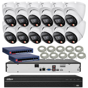 Zestaw monitoringu Dahua 12 kamer 8MPx IPC-HDW1839T-A-IL-0280B-S6