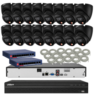 Zestaw monitoringu Dahua 16 kamer 8MPx IPC-HDW1839T-A-IL-0280B-S6-BLACK