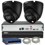 Zestaw monitoringu Dahua 2 kamery 8MPx IPC-HDW1839T-A-IL-0280B-S6-B