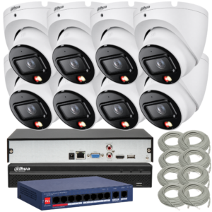 Zestaw monitoringu Dahua 8 kamer 8MPx IPC-HDW1839T-A-IL-0280B-S6